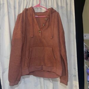 Maurices Warm Tan Fleece Hoodie